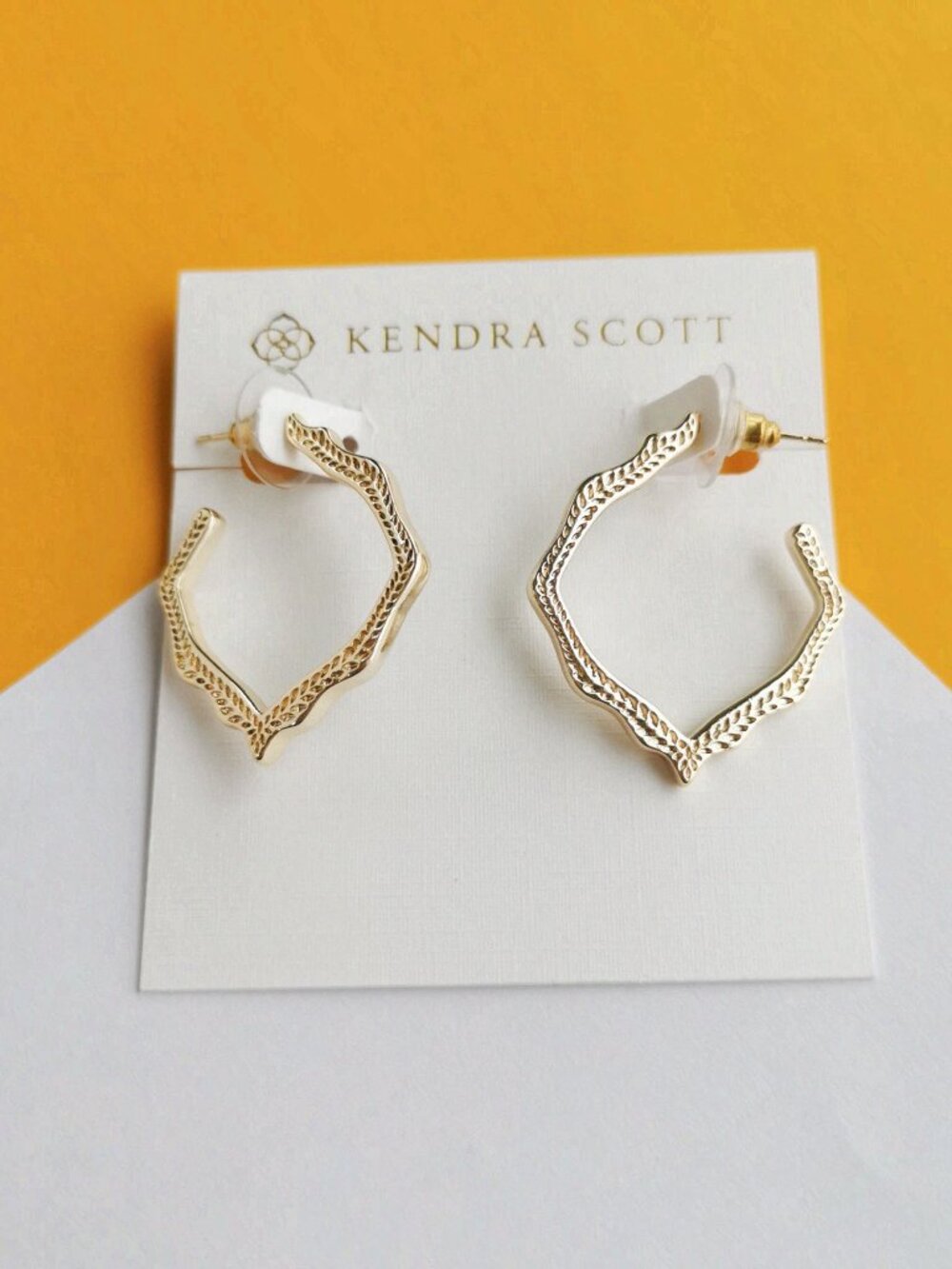 Miku Gold Hoop Earrings by Kendra Scott